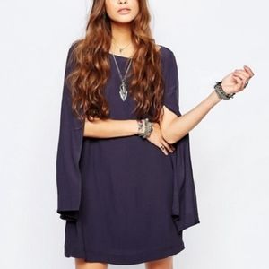 Free People "Some like it hot" cape dress Medium